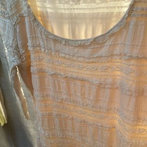 Cream stretch lace dress